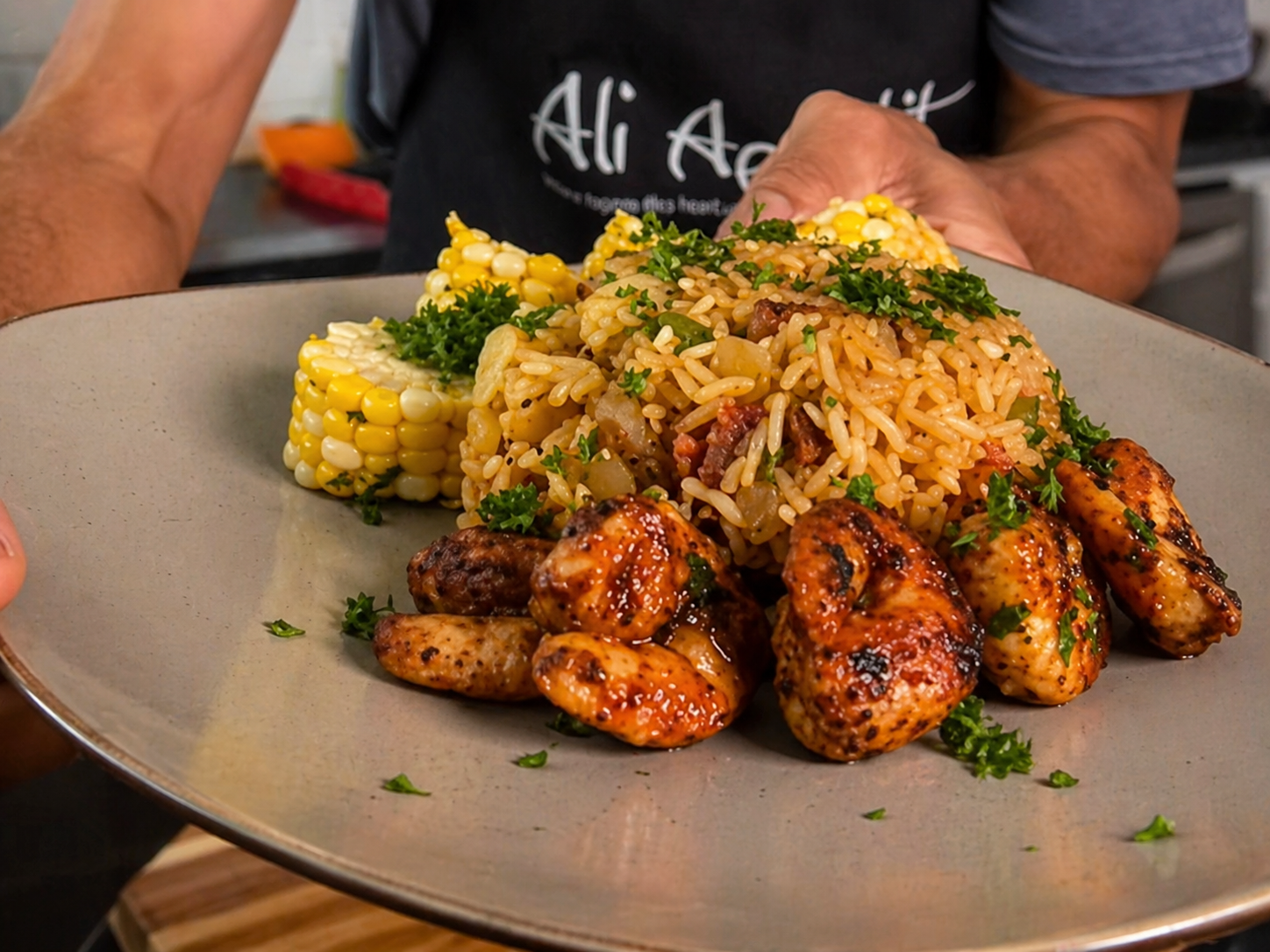 Cajun Dirty Rice with Andouille & Crispy Potatoes