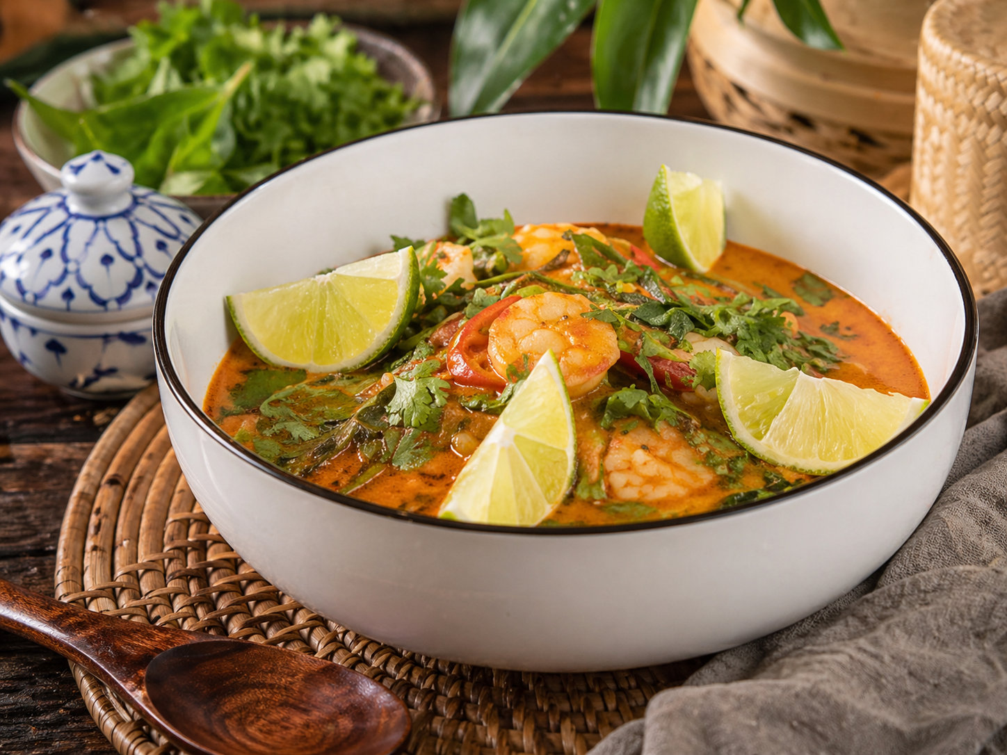 Thai Curry Fish & Grits