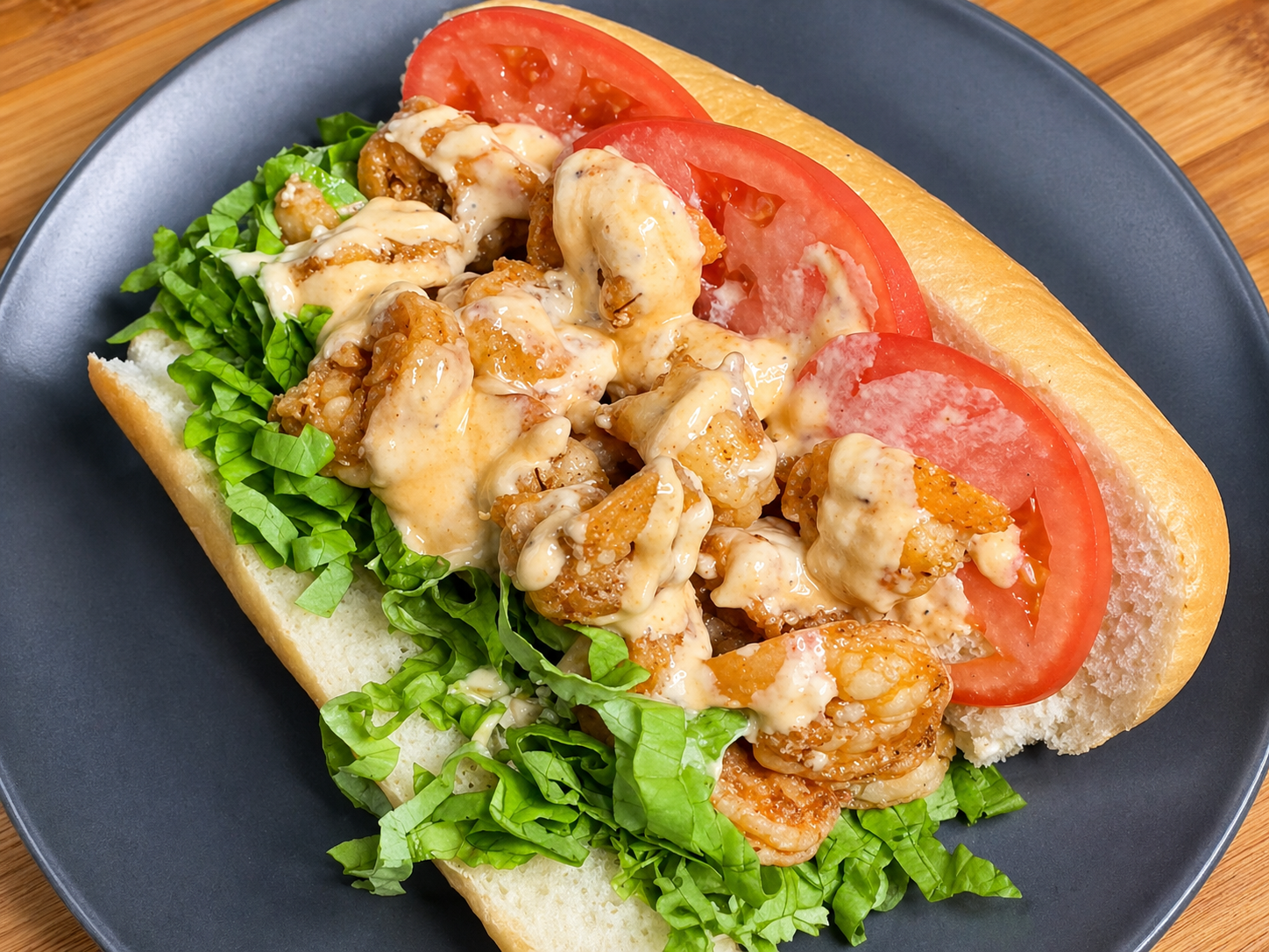 Shrimp Roll Po’ Boy with Old Bay Aioli