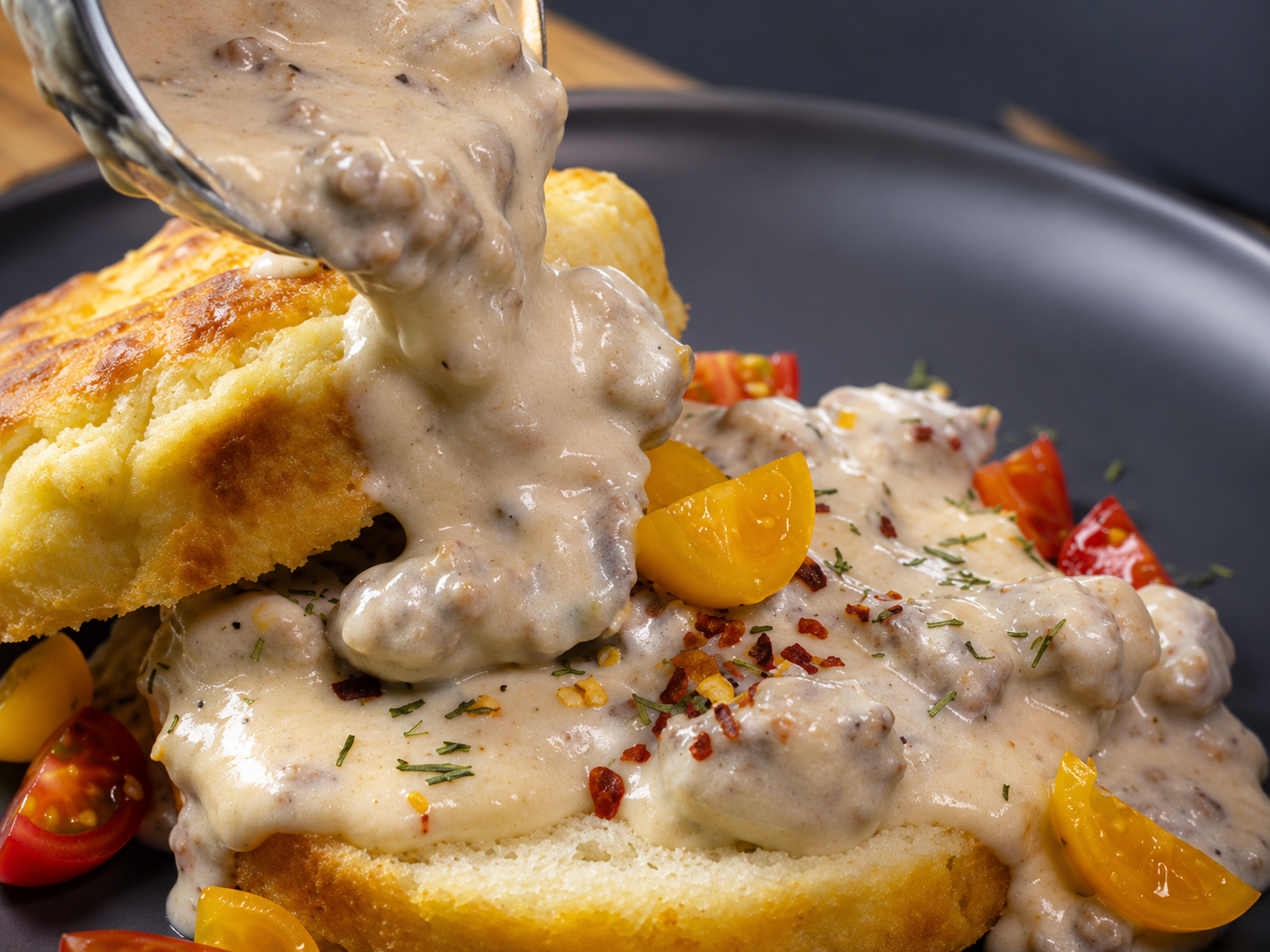Southern Biscuits & Sausage Gravy