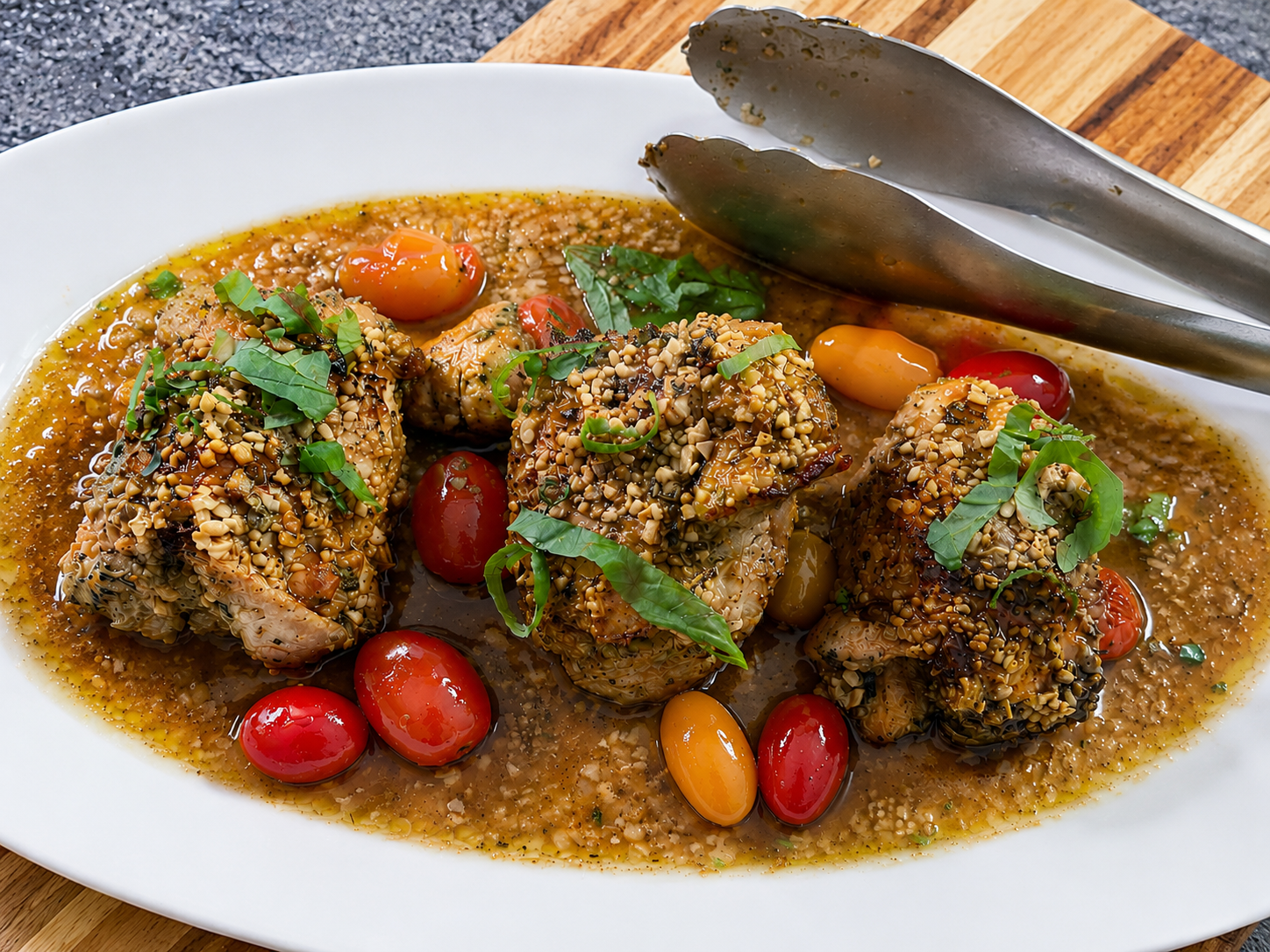 Caprese Stuffed Chicken Thighs